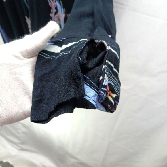 Free People Clear Skies Cold Shoulder Tunic Dress Women's S/P. Bell Shape Black. - Picture 4 of 10